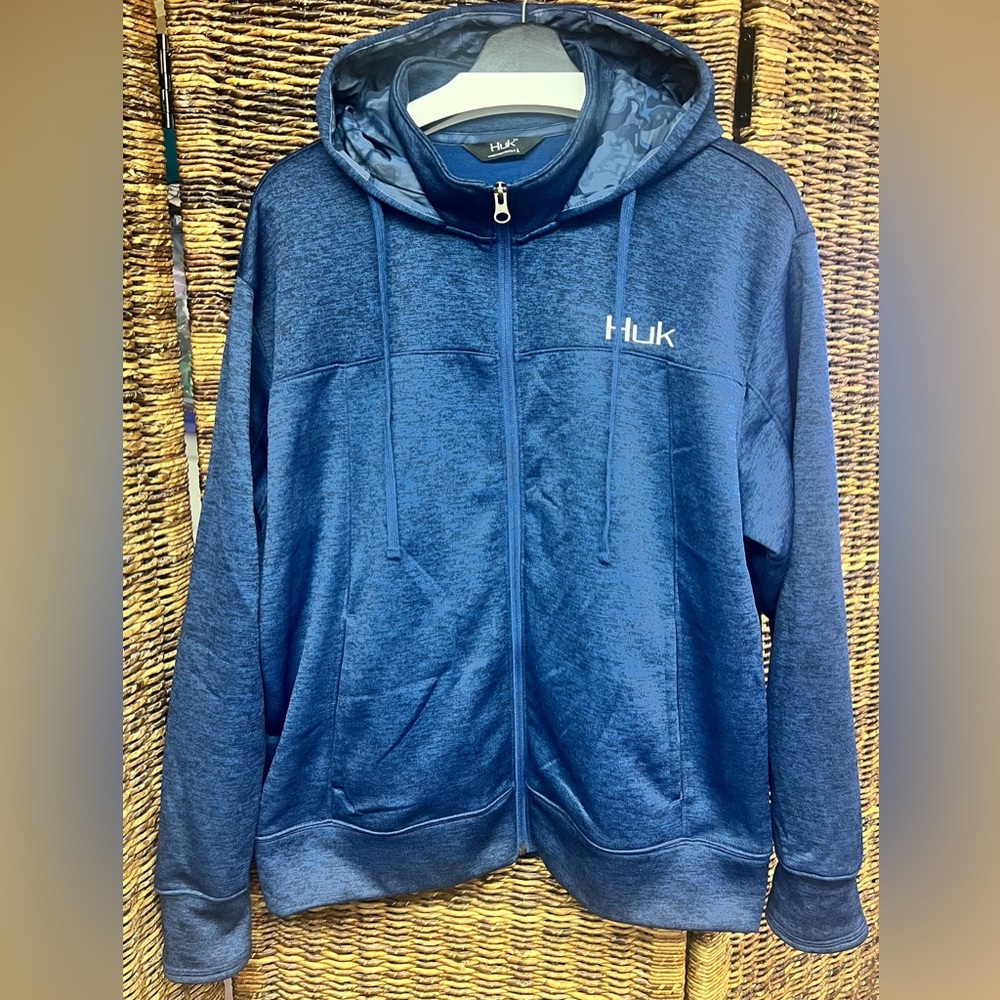 Huk Navy Fleece‎ Hoodie- Large